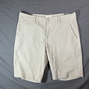 7 Diamonds Shorts Mens 34 Tan Textured Hybrid La Jolla Pockets Stretch